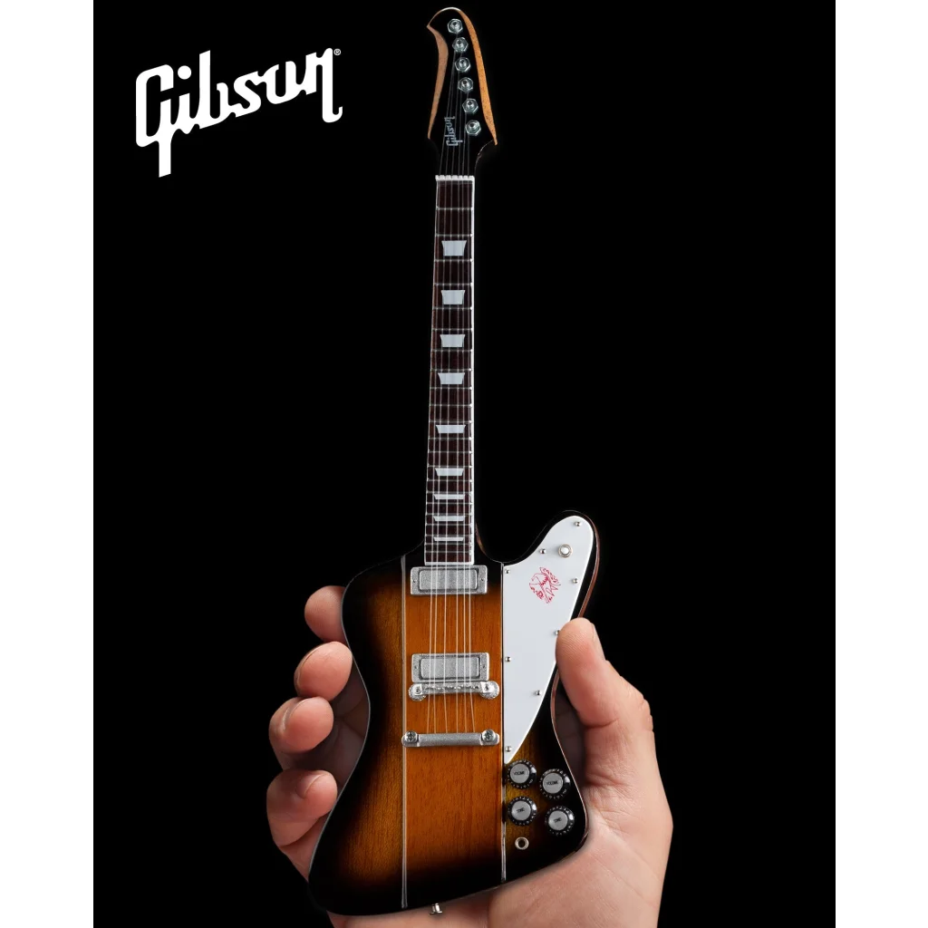 Officially licensed Gibson Firebird guitar model in sunburst finish