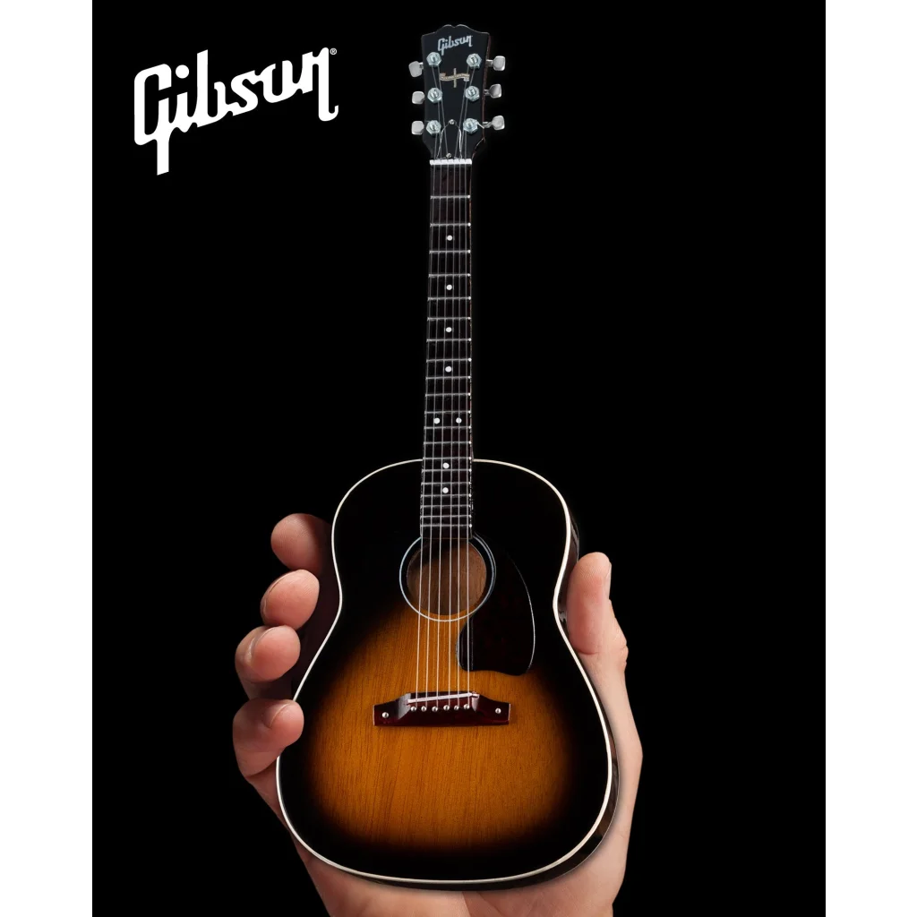 Officially licensed Gibson J-45 mini guitar model by Axe Heaven® with sunburst finish