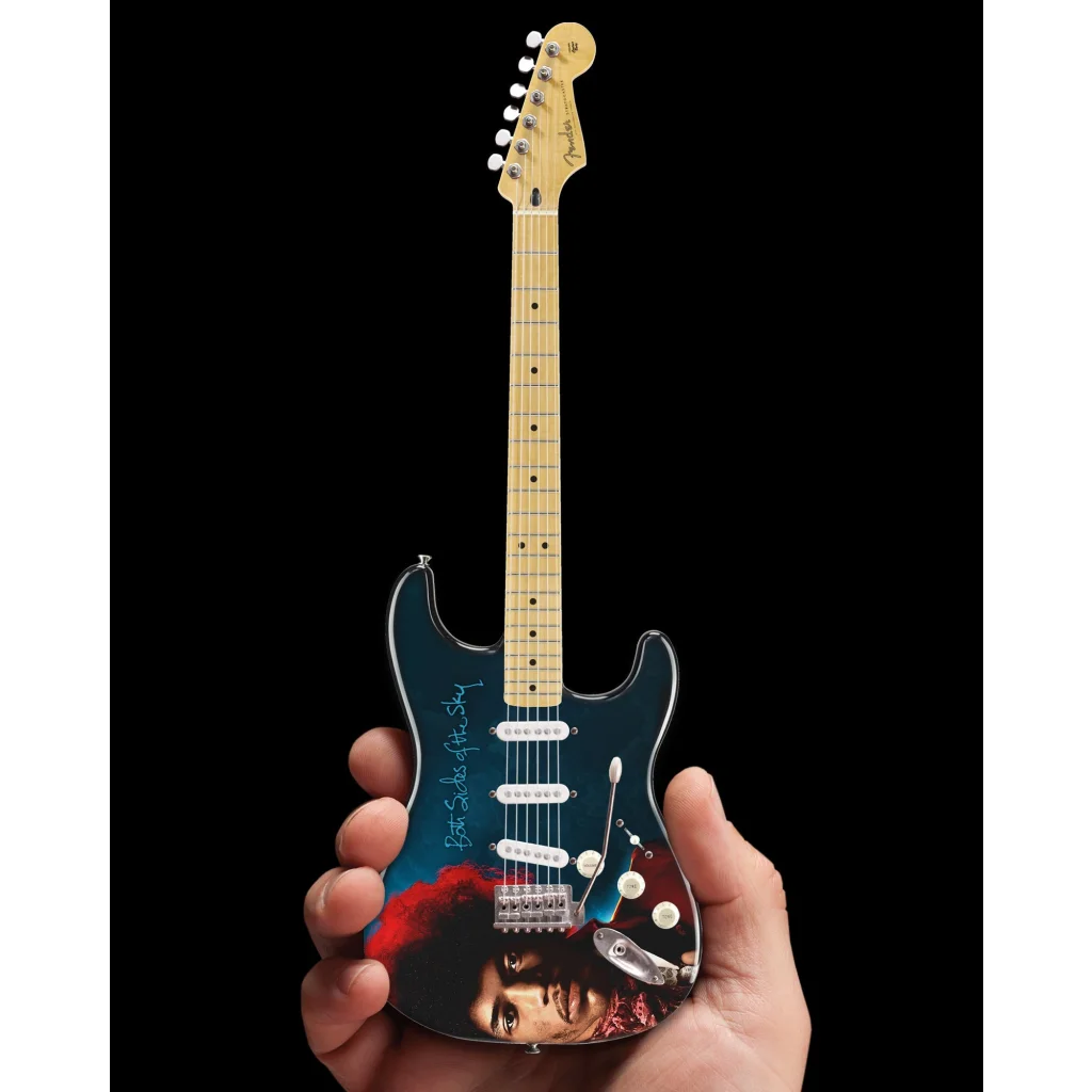 Officially licensed Jimi Hendrix Axe Heaven mini Stratocaster guitar replica