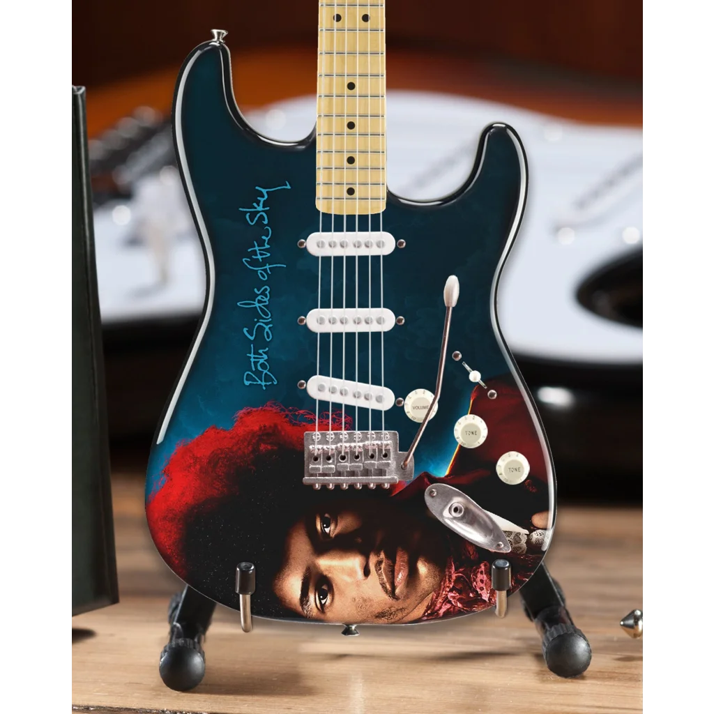 Officially licensed Jimi Hendrix Axe Heaven blue electric guitar replica