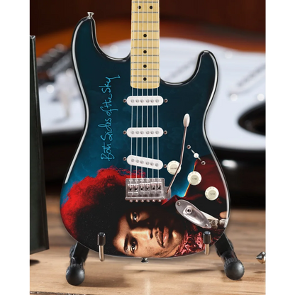 Officially licensed Jimi Hendrix Axe Heaven blue electric guitar replica