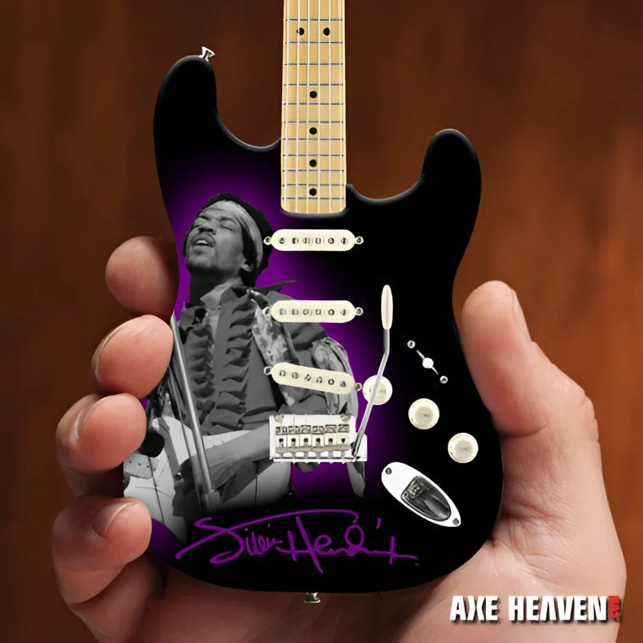 Officially licensed Jimi Hendrix purple Strat guitar by Axe Heaven®