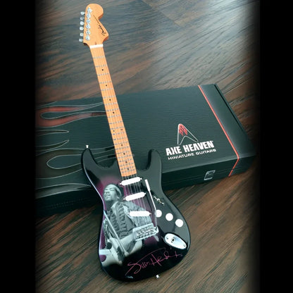 Officially licensed Jimi Hendrix purple Strat by Axe Heaven® on adjustable A-frame stand