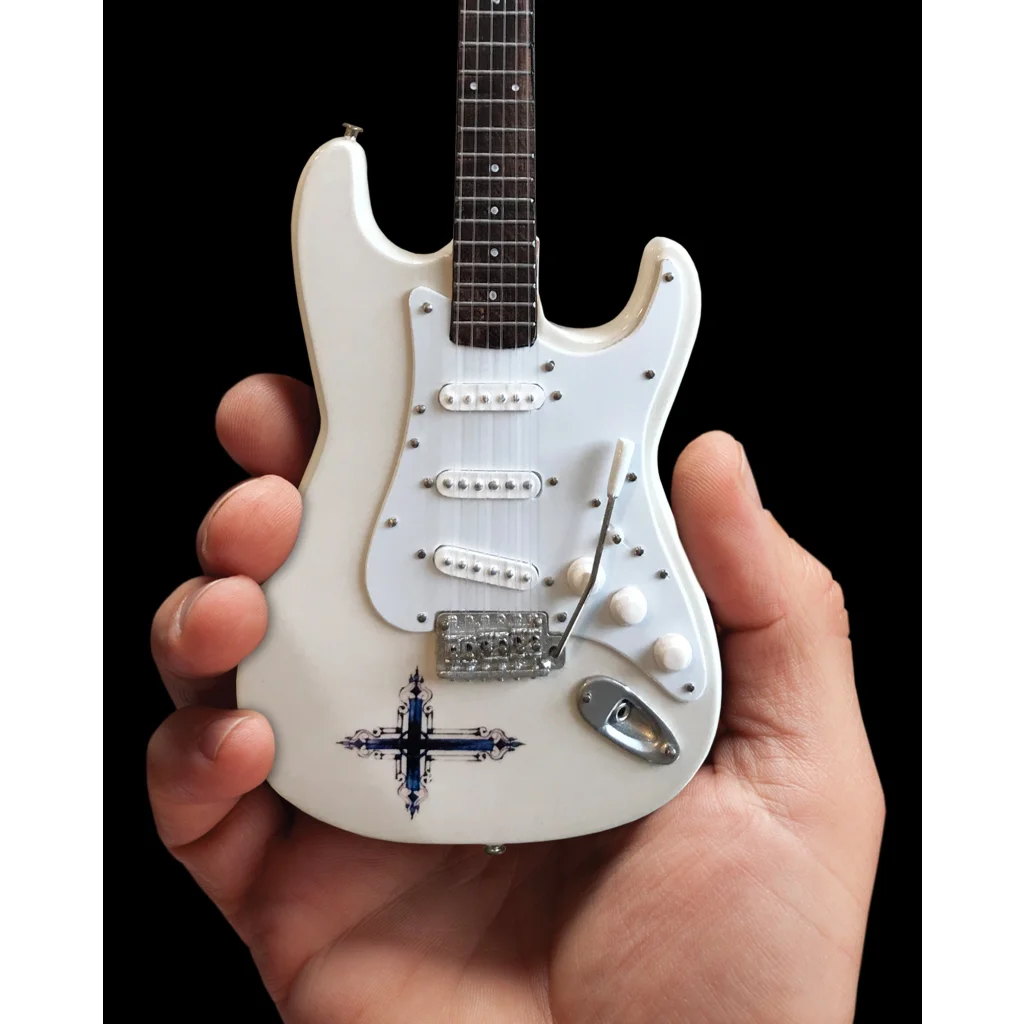 Officially licensed Kenny Wayne Axe Heaven mini white Strat guitar