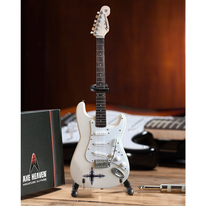 Officially licensed Kenny Wayne Axe Heaven mini white Stratocaster guitar
