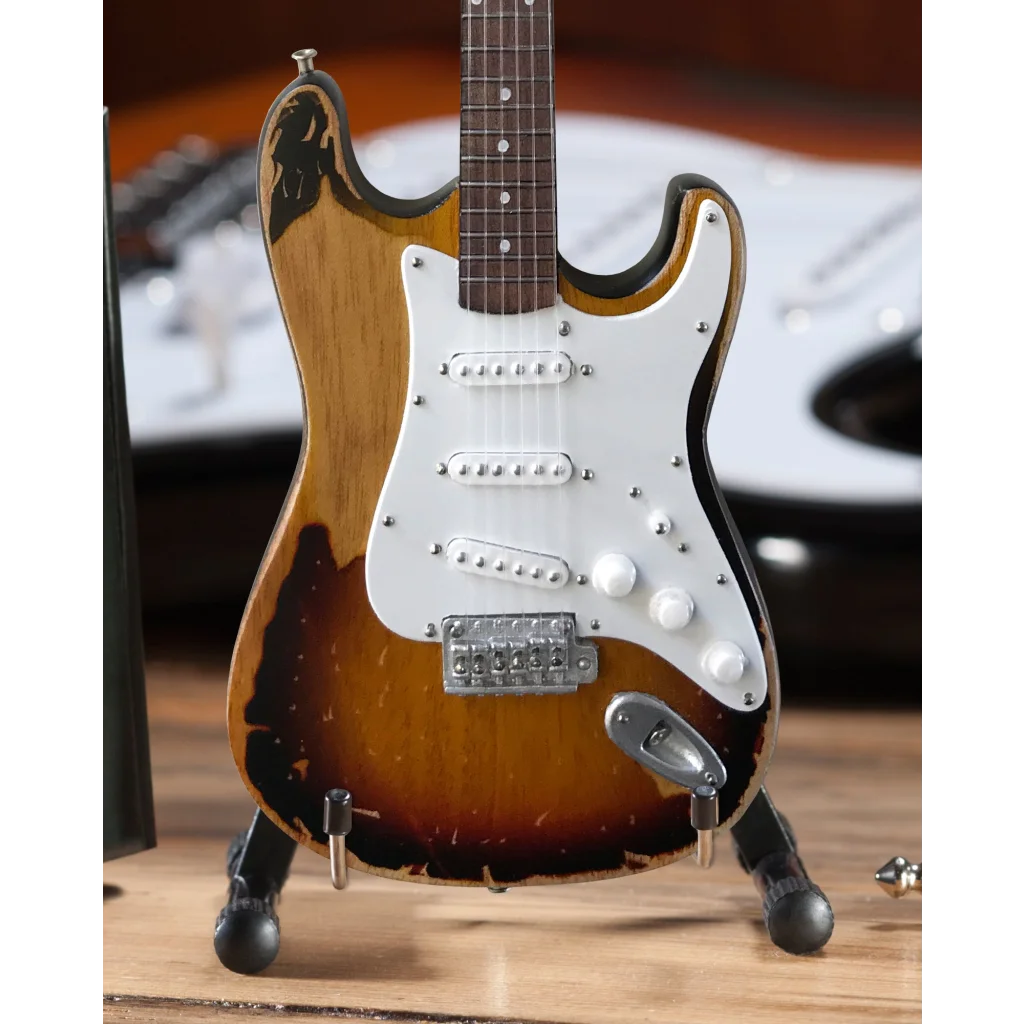 3-Tone Sunburst Fender Stratocaster Mini by Officially Licensed Kenny Wayne Axe Heaven