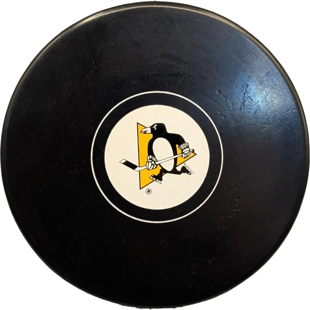 Officially Licensed Pittsburg Penguins Hockey Puck | Creative Sports | vintageantiquesgifts.com