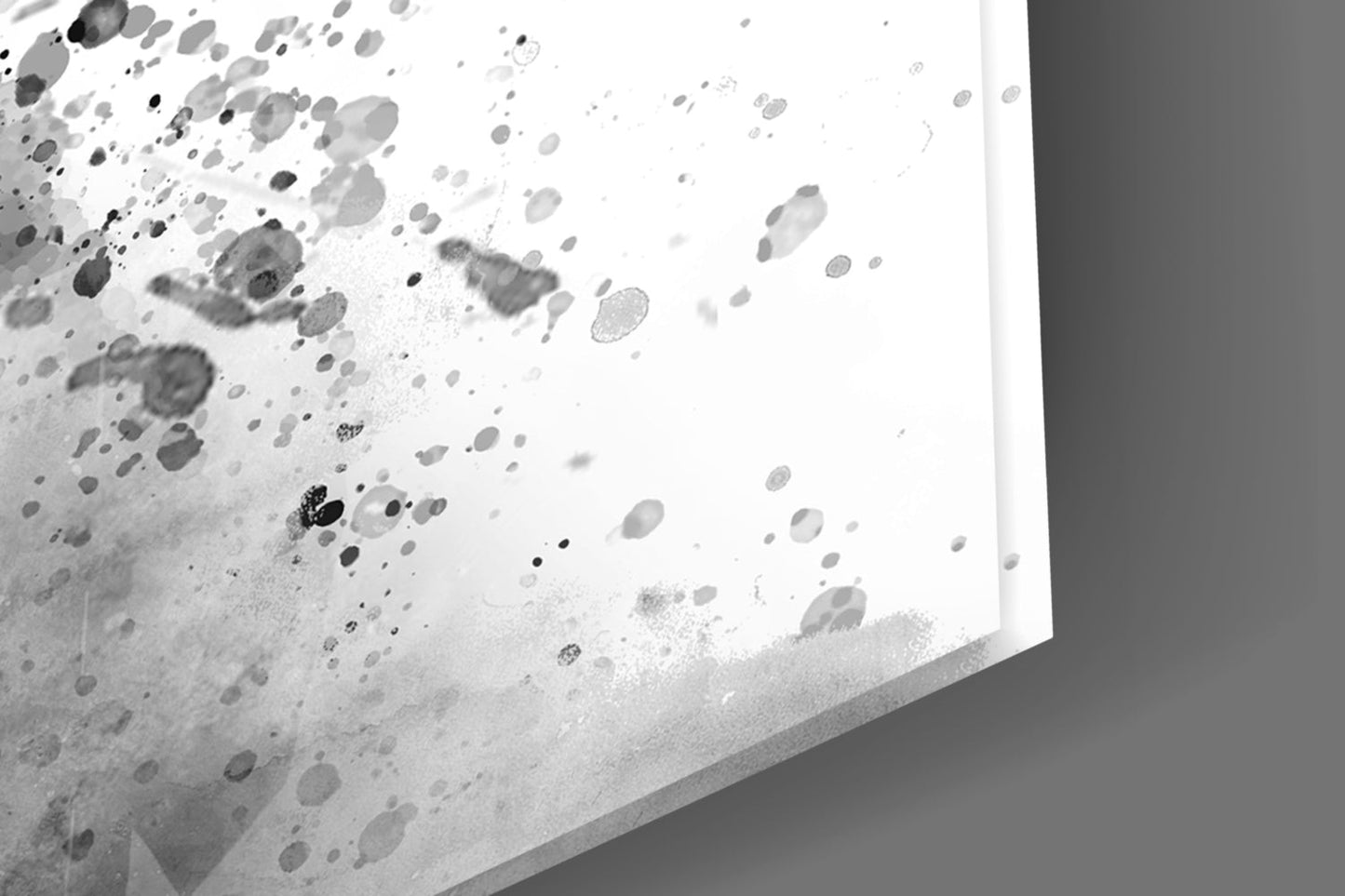 Watercolor Half Face Wolf Glass Wall Art