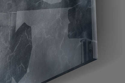 Nordic Husky Profile Glass Wall Art