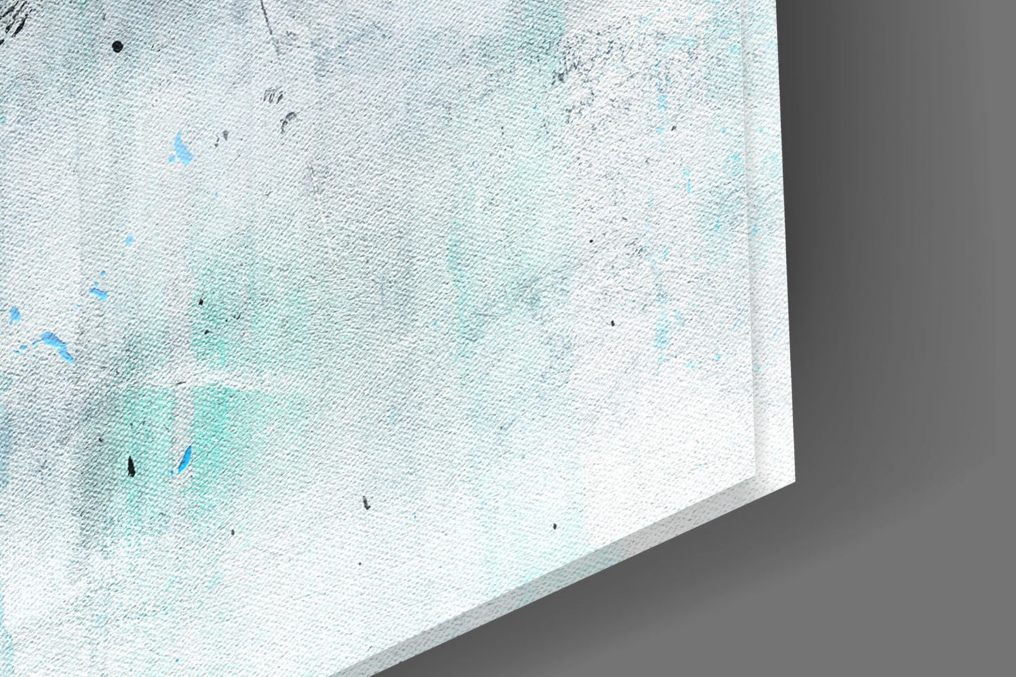Stormy Cloud Icy Blue Glass Wall Art