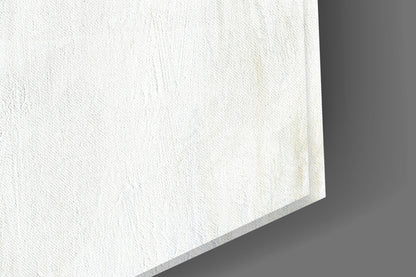 Turquoise Accent Neutral Drip Glass Wall Art