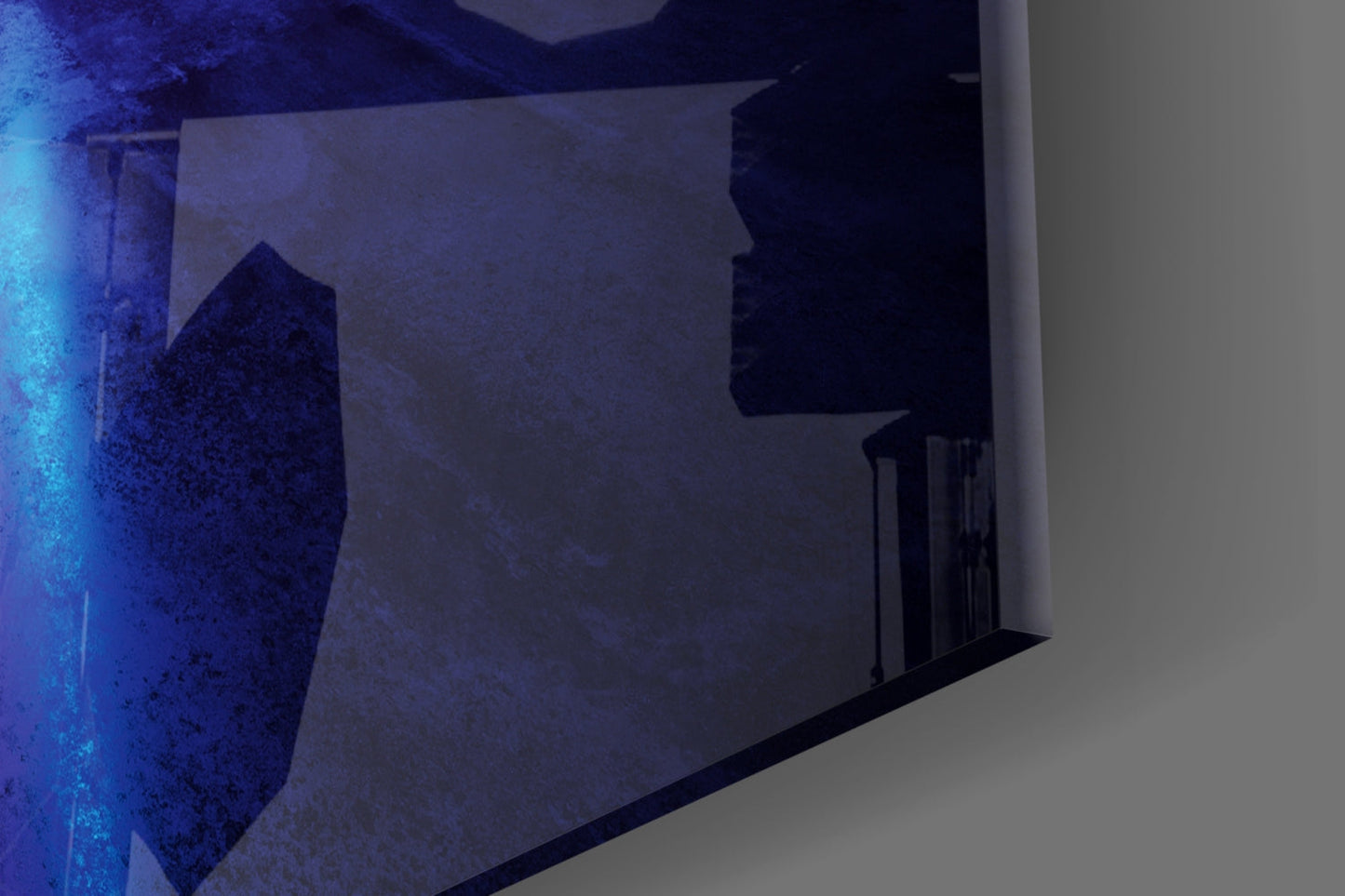 Purple Radial Light Tunnel Glass Wall Art
