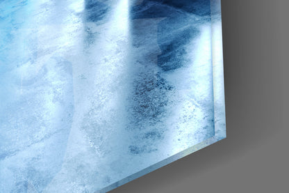 Neon Apex Triangle Corridor Glass Wall Art