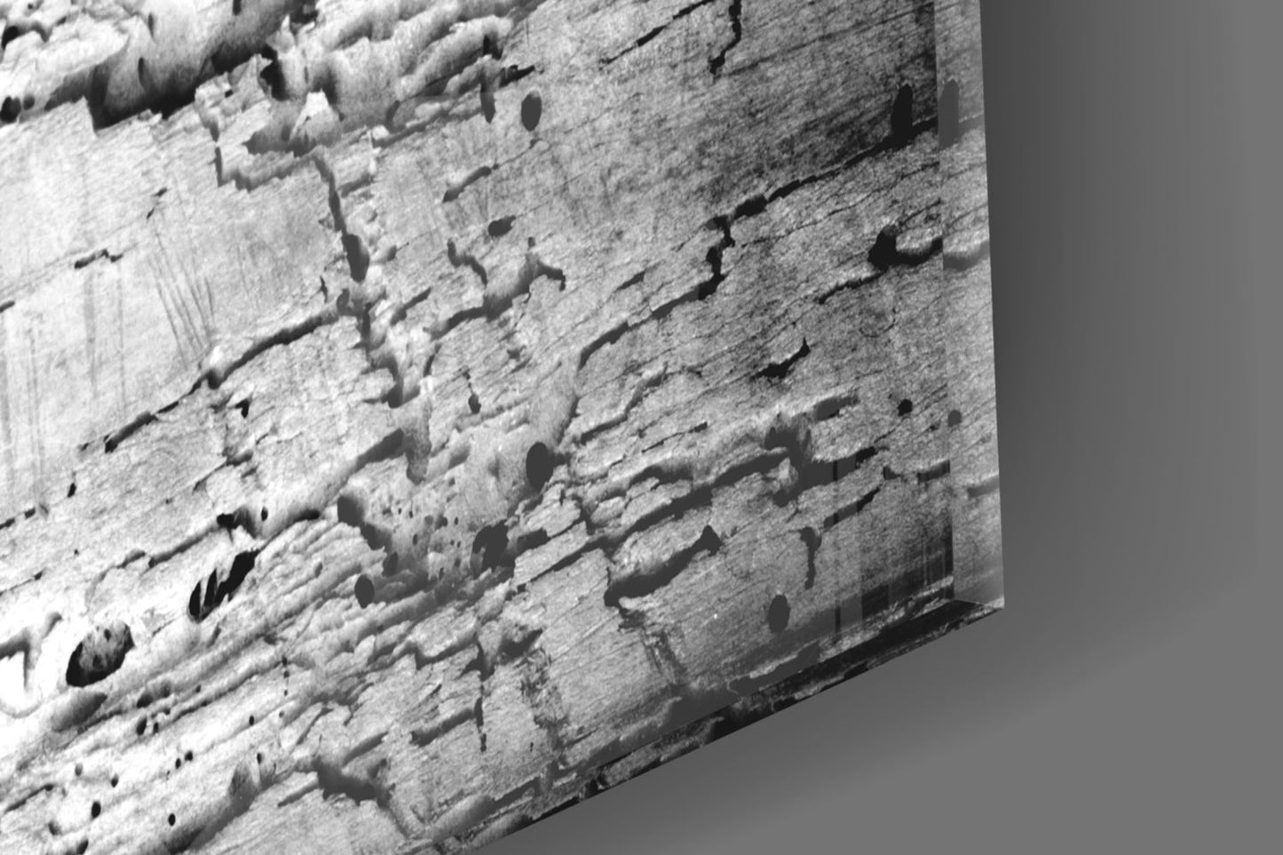 Single Red Rose on Weathered Wood Glass Wall Art