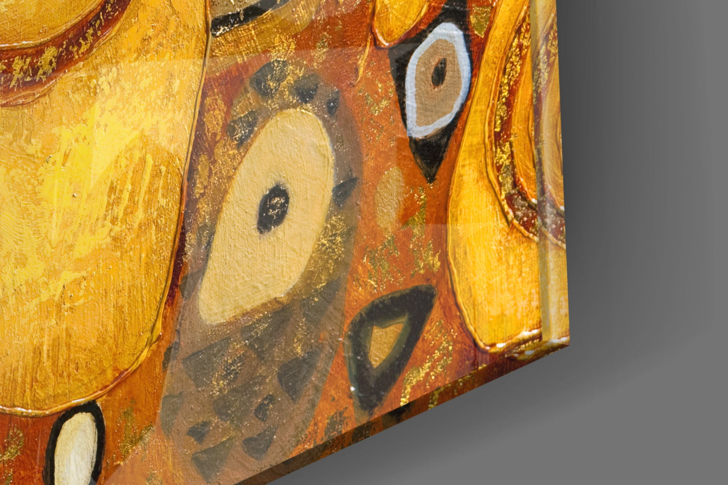 Amber Swirl Mosaic Tree of Life Glass Wall Art