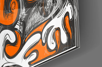 Cubist Abstract Portrait Glass Wall Art