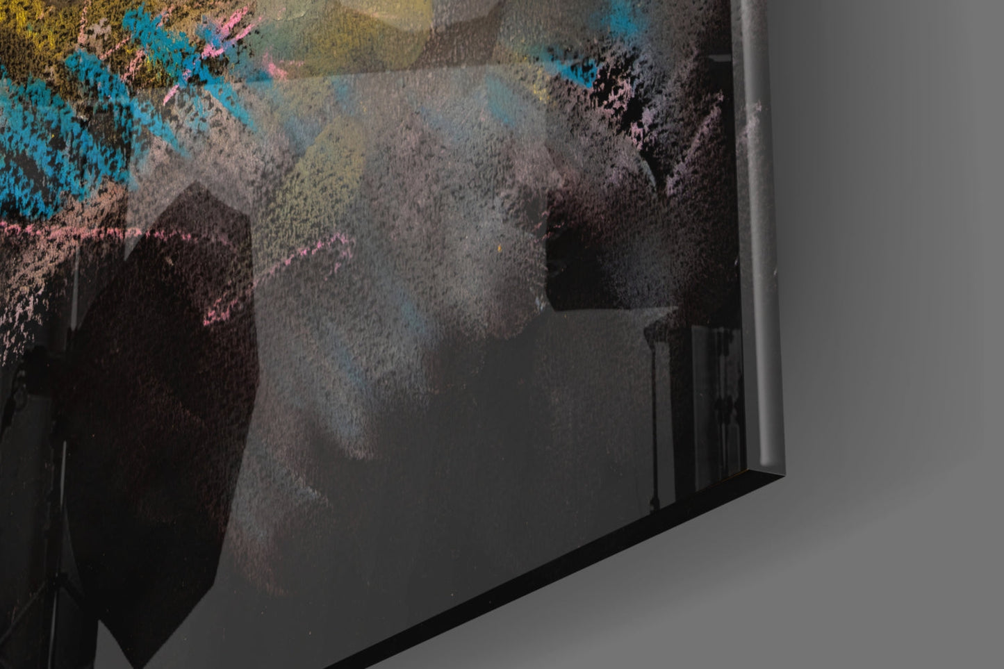 Colorful Pastel Horse Profile Glass Wall Art