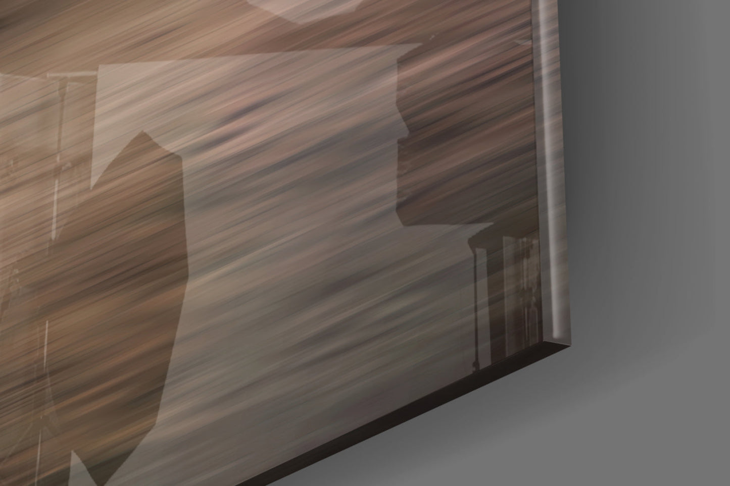 Fiery Sunset Rocky Coast Waves Glass Wall Art