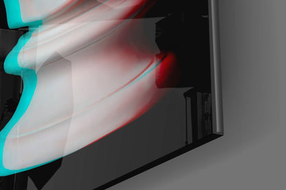 Glitch Goggles Apollo Bust Glass Wall Art