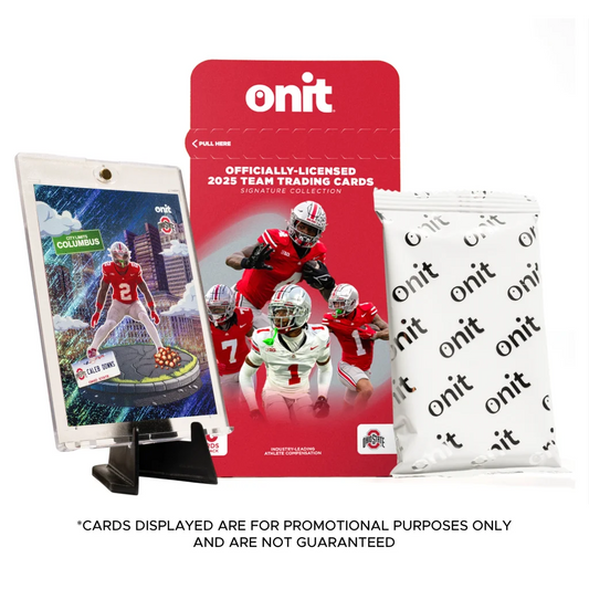 2023 Ohio State Buckeyes trading cards single pack with display stand