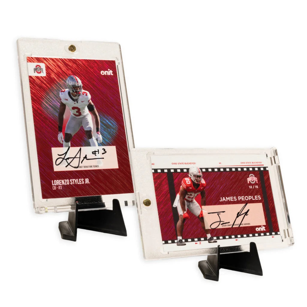 Ohio State trading cards single pack with red white autographed Buckeyes player card