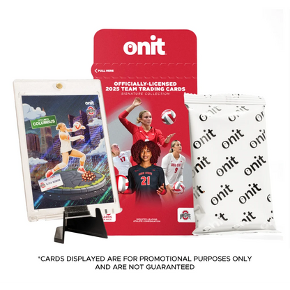Ohio State trading cards single pack with 2023 Onit team display