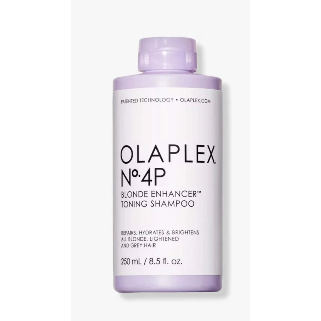 Olaplex No.4P blonde enhancer toning shampoo, 8.5 oz lavender bottle