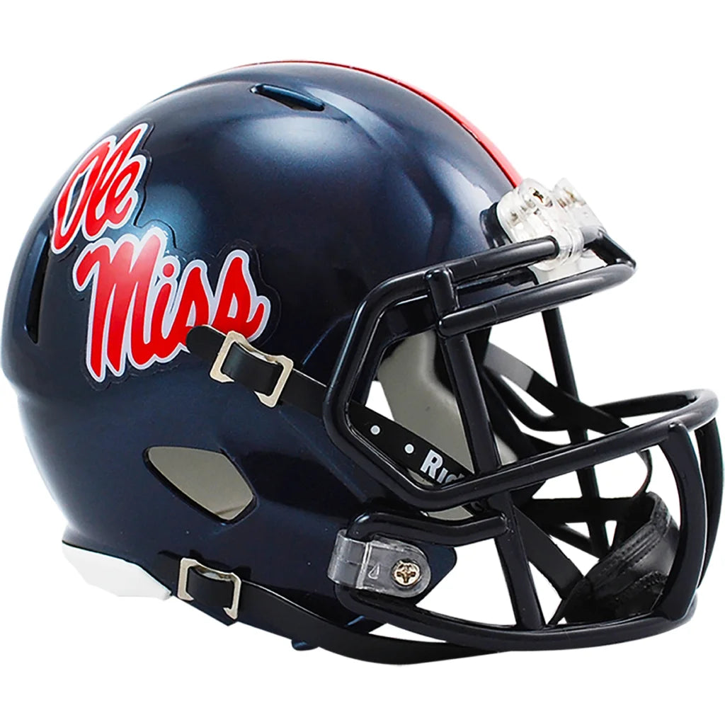 Ole Miss Rebels Riddell Speed Mini Helmet Navy Blue Edition | Creative Sports | vintageantiquesgifts.com