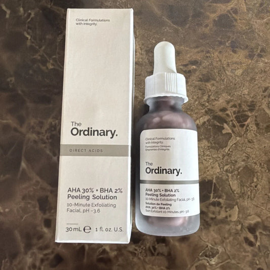 The Ordinary AHA 30% + BHA 2% peeling solution advanced exfoliating peel