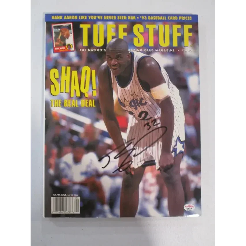 Orlando Magic signed autographed 1993 Shaquille ONeal Tuff Stuff magazine image