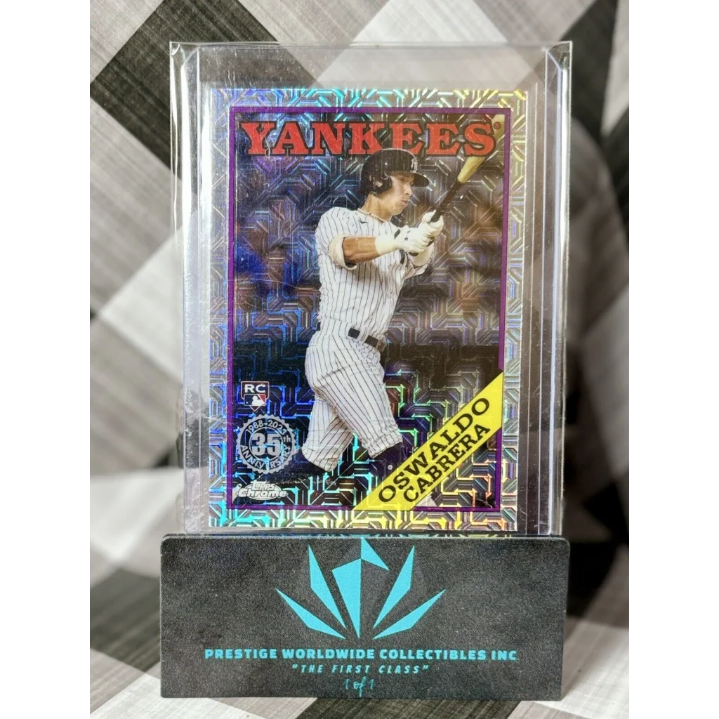 2015 Topps Chrome Osvaldo Cabrera card at Prestige Worldwide Collectibles