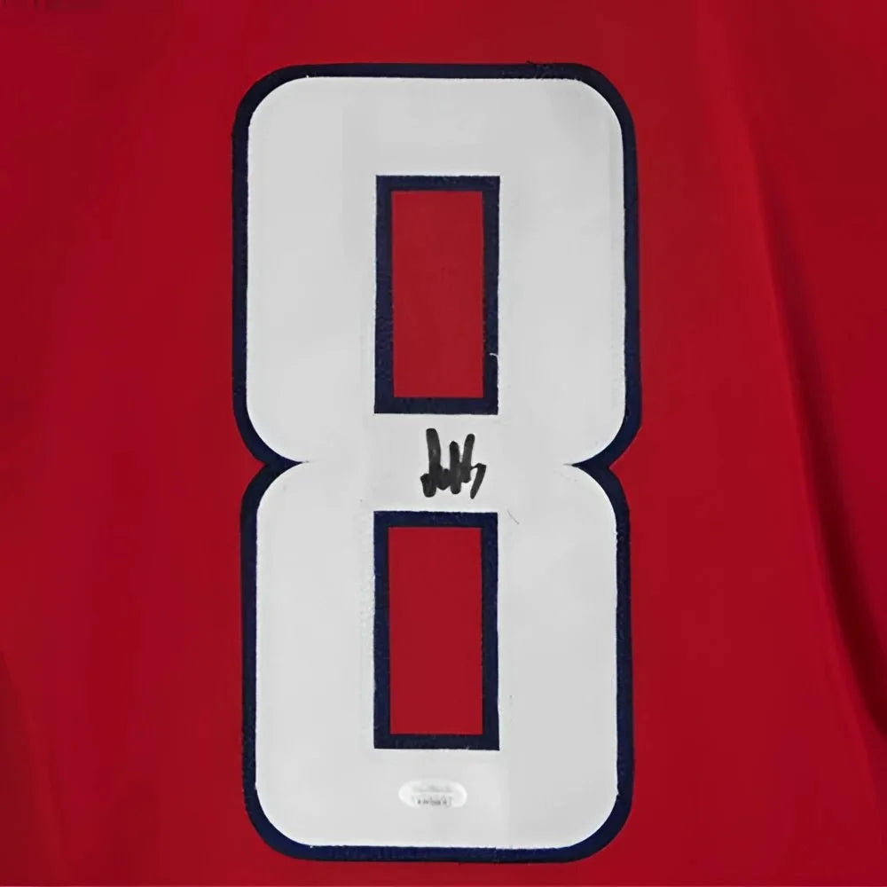 Ovechkin autographed Washington red jersey with white number 8