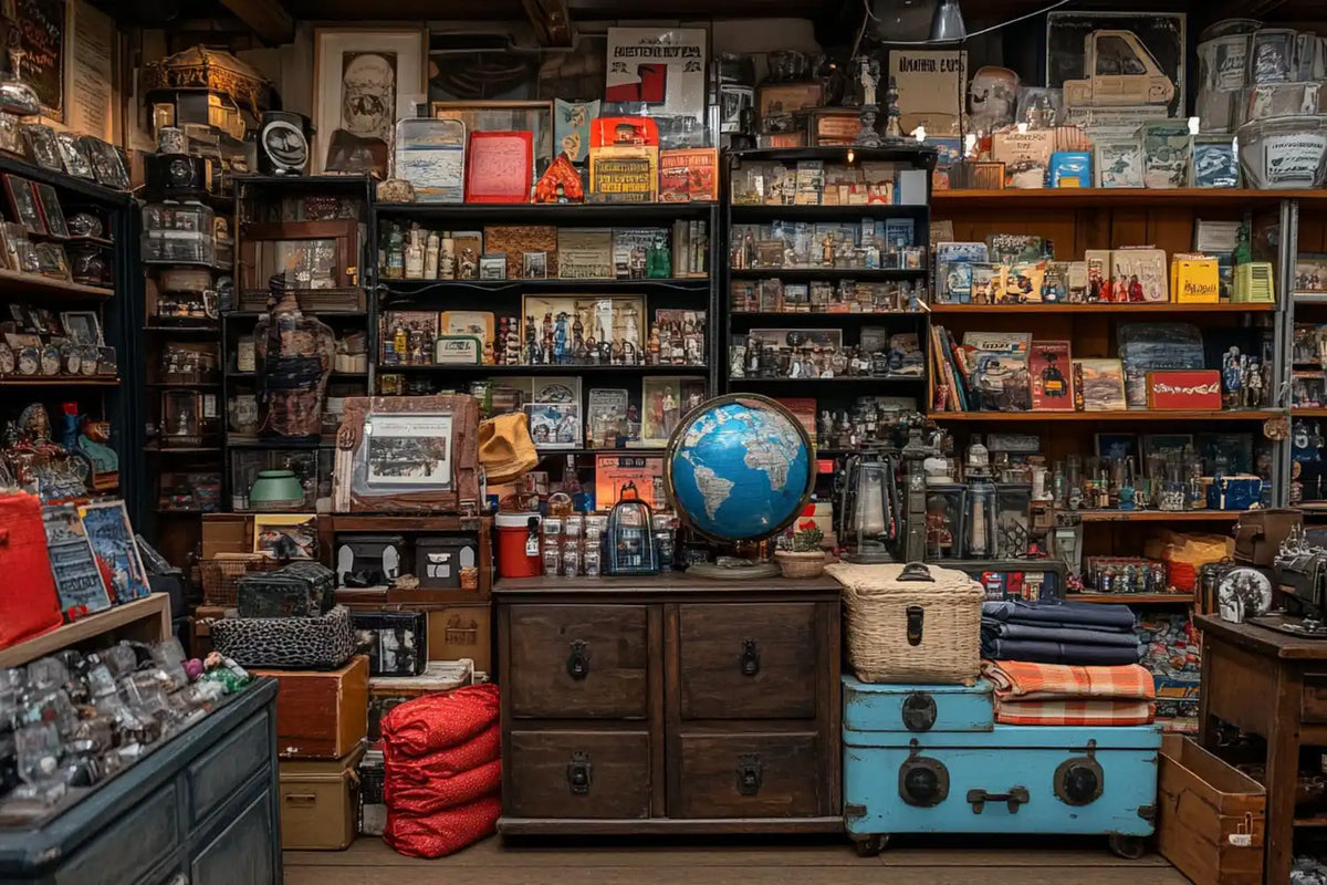 Overstuffed antique store.