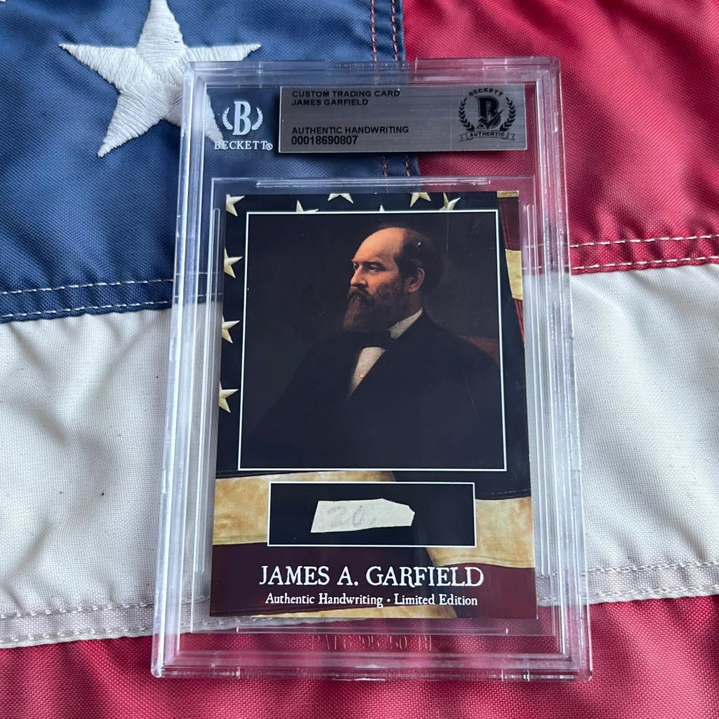 James A. as authentic piece of Garfields handwriting history