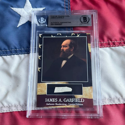 James A. as authentic piece of Garfields handwriting history
