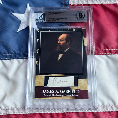 James A. as authentic piece of Garfields handwriting history