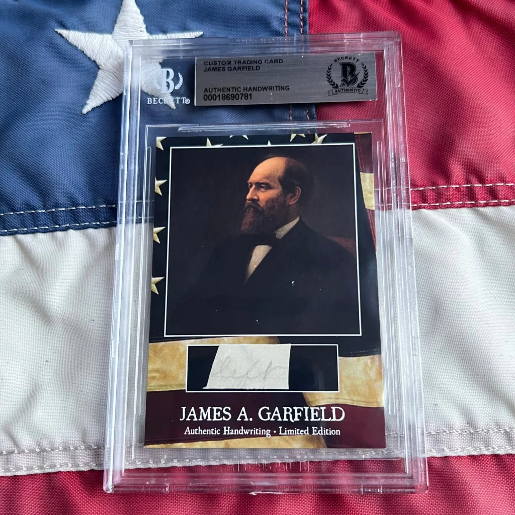 James A. in Garfield’s handwriting authentic piece