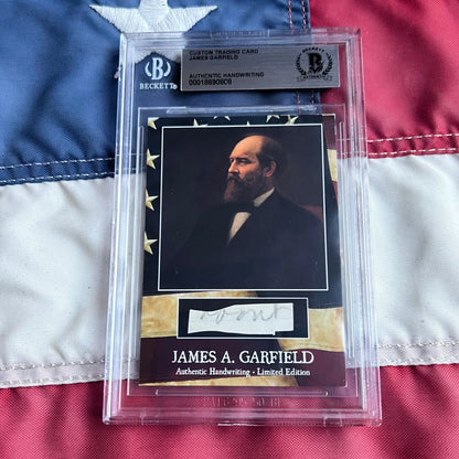 Authentic piece of James A. from Garfields handwriting history