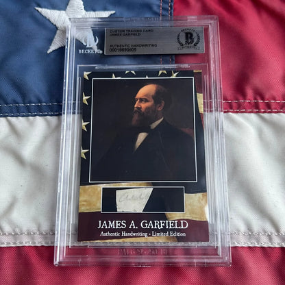 James A. authentic piece from Garfields handwriting history