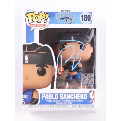 Autographed Paolo Banchero Funko Pop vinyl figure in packaging, perfect for collectors