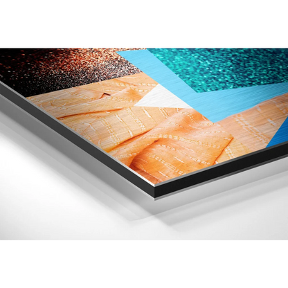 Stunning Abstract Art on Brushed Aluminium Dibond Print | Glass Wall Art Print | vintageantiquesgifts.com