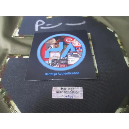 Patrick Mahomes signed jersey with Heritage COA and authentication certificate displayed