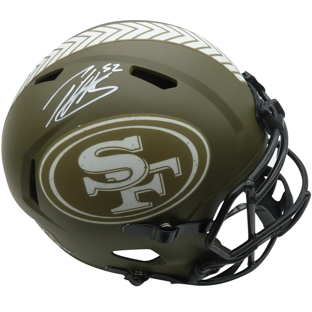 Patrick Willis autographed 49ers salute to service replica helmet