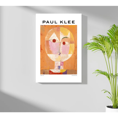Vibrant Paul Klee abstract portrait on Insigne aluminum print