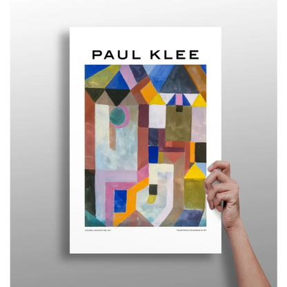 Paul Klee Colonia Architecture insigne aluminum print in vibrant colors