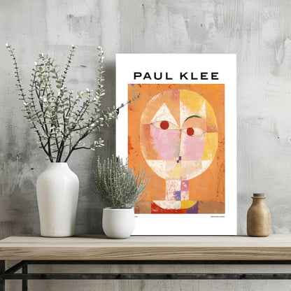 Vibrant Paul Klee abstract portrait on Insigne aluminum print