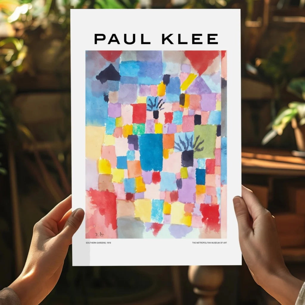 Vibrant Paul Klee Southern Gardens 1978 on Insigne Aluminum Print