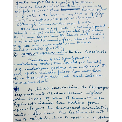 Handwritten notes on paper showing Paul McCartney’s original handwriting autograph card