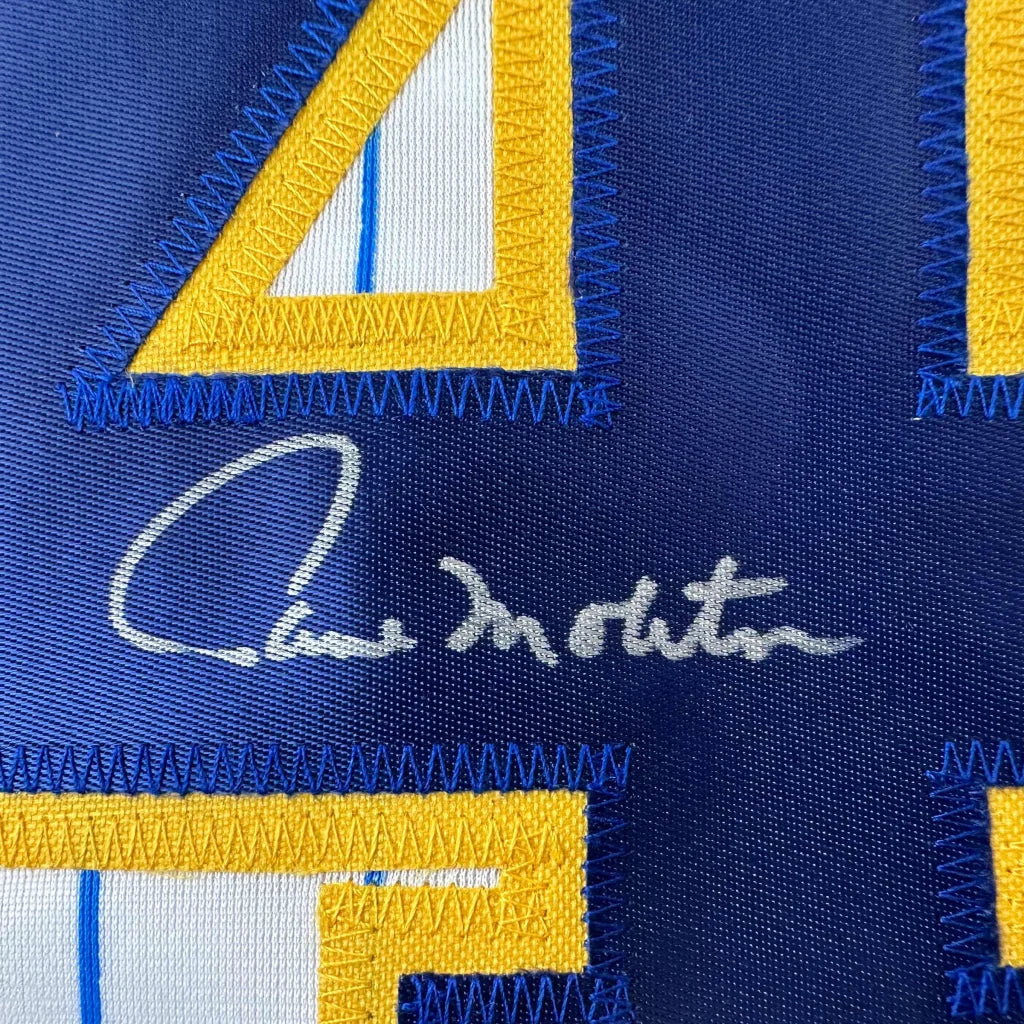 Paul Molitor signed custom jersey number 4 Brewers pinstripe