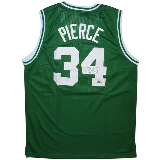 Paul Pierce autographed Boston green #34 jersey - Beckett Witness